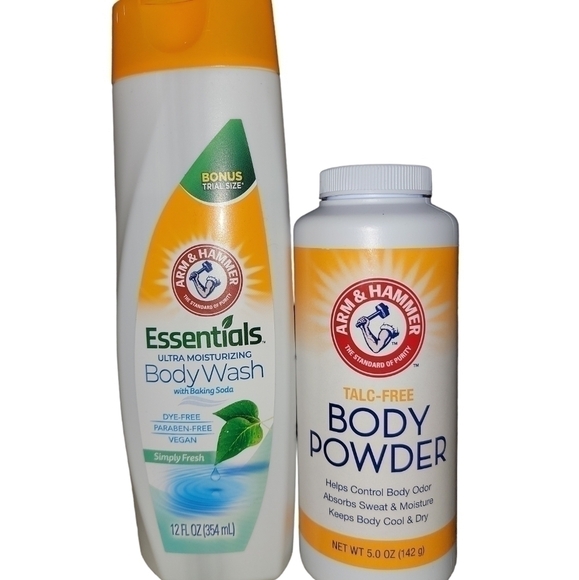 Arm & Hammer Talc Free body Powder and Ultra Moisturizing Body Wash - Picture 4 of 5